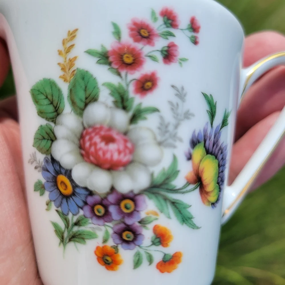 Vintage Creamer ~ PMR Bavaria Germany ~ Flowers ~ EUC ~ Sweet Little Item!